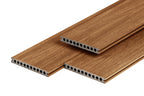 PuraShield composiet vlonderplank 2,3 x 21,0 x 400 cm, teak, semi-massief, fijne houtnerf, clip systeem