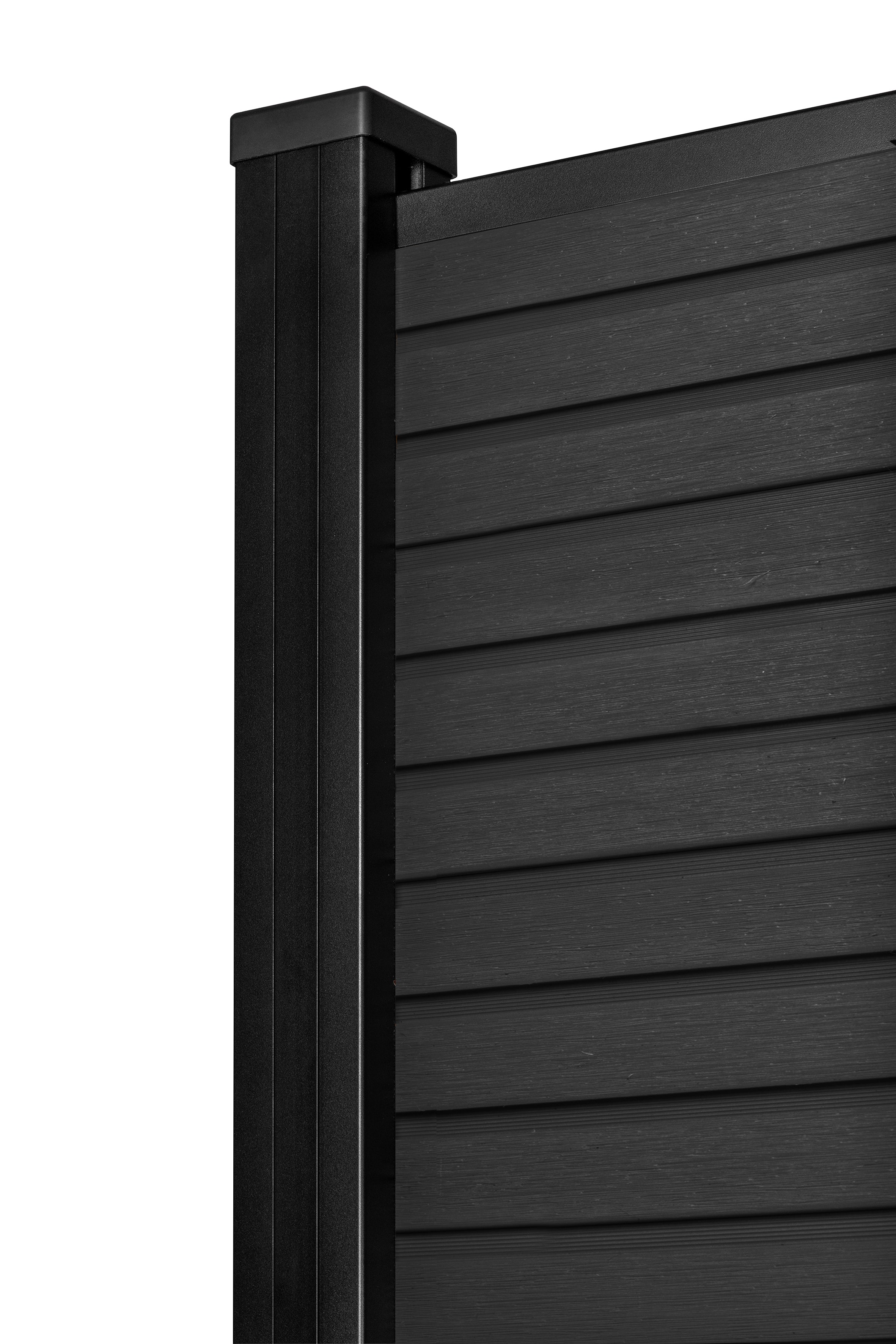 PuraFence Royal composiet plank 2,0 x 16,1 x 182 cm, ebony black