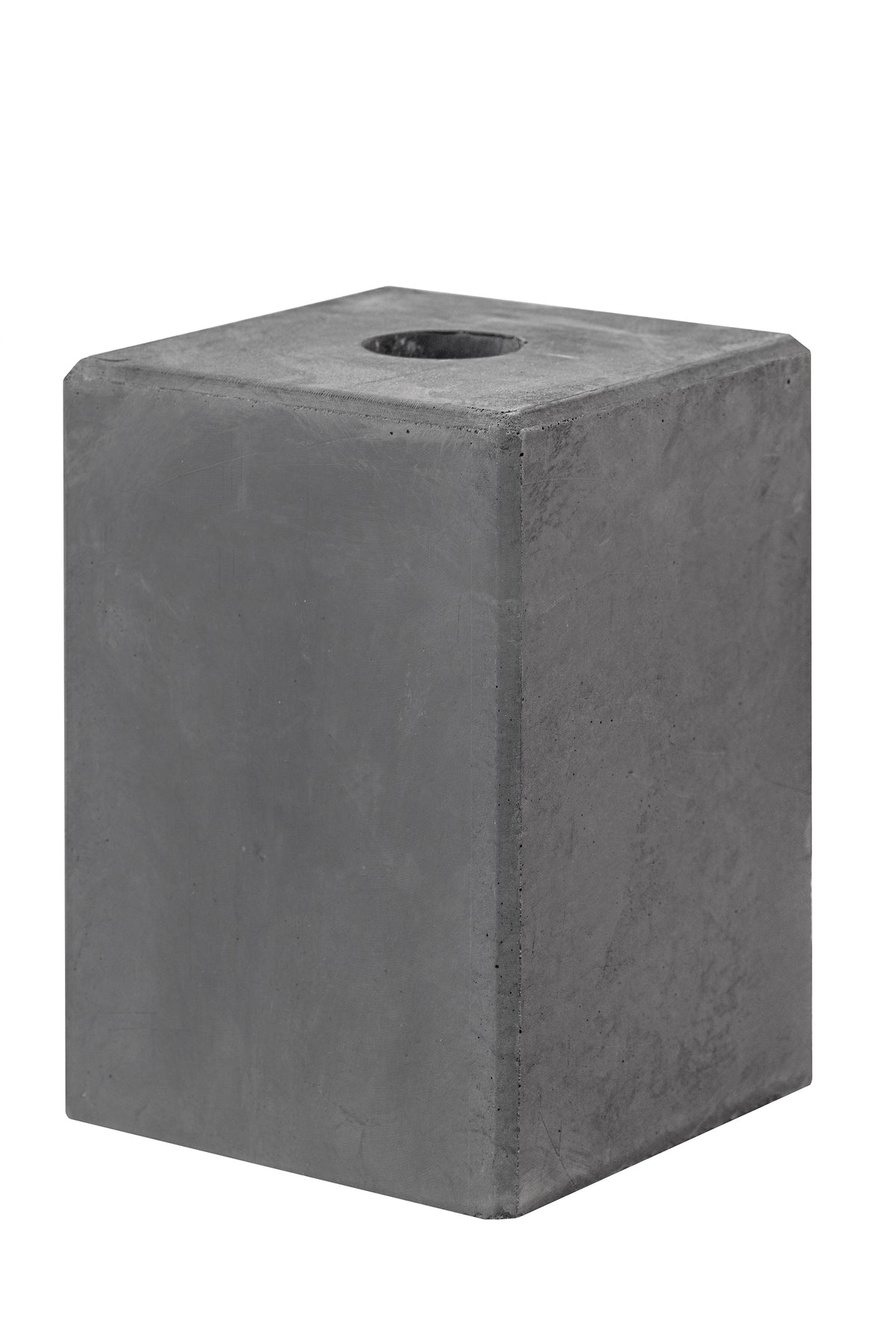 Betonsokkel Antraciet 14,0 x 14,0 x 20,0 cm Gat Ø40 mm
