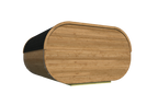 Camping Oval | 28/42 mm | Thermowood | 405x400 cm