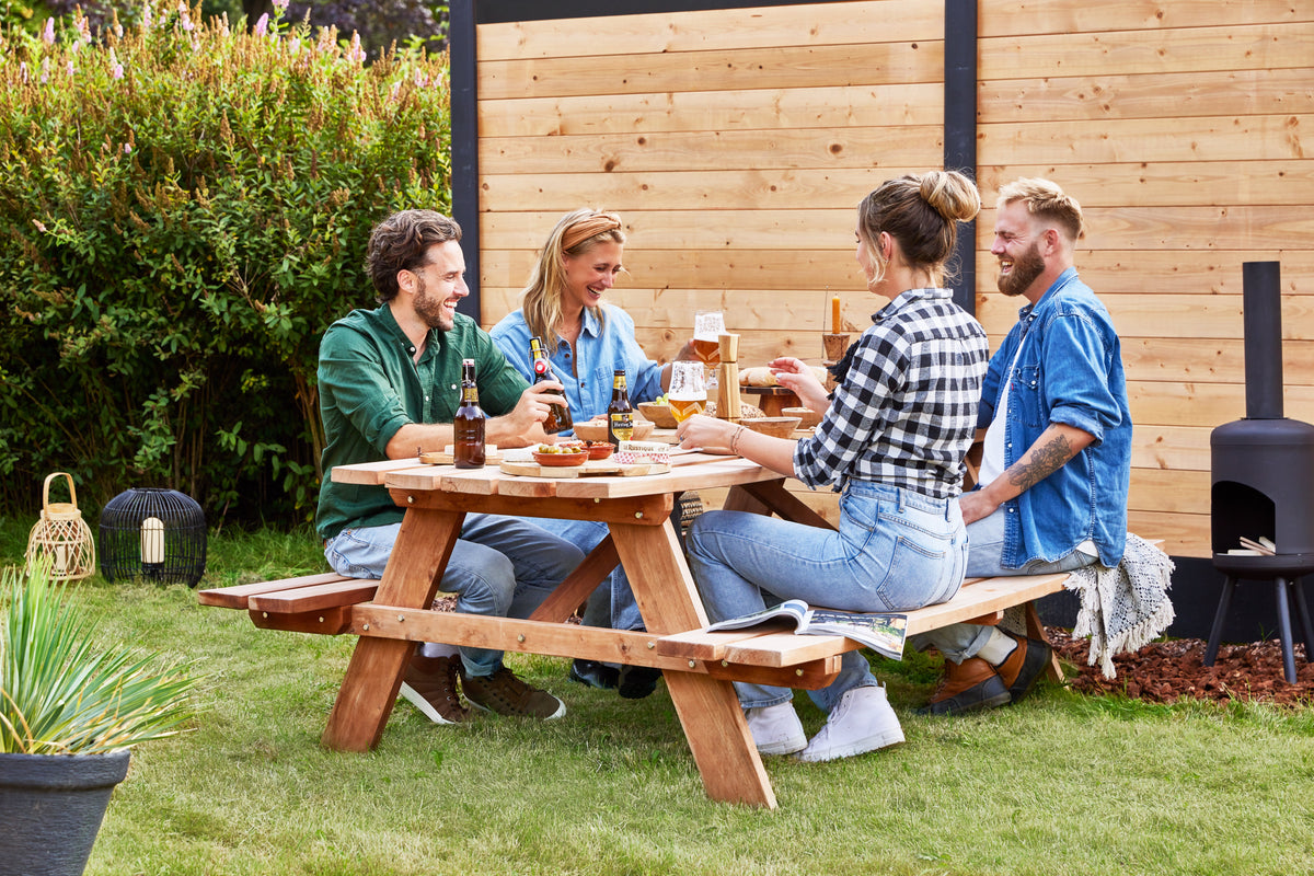 Berton©-sleufpaal Zaan antraciet gecoat vlakke kop 11.5 x 11.5 x 275 cm hoekmodel met brede ondersleuf