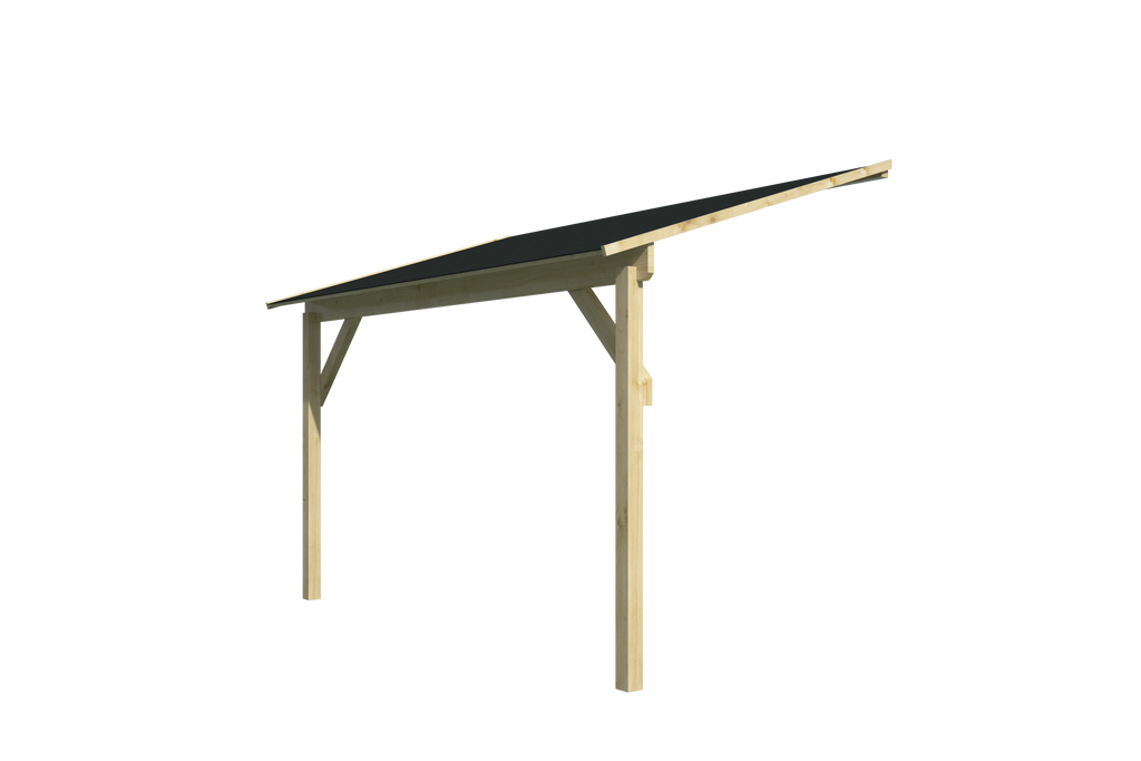 Zijluifel | 275 cm | vuren bruin geïmpregneerd
