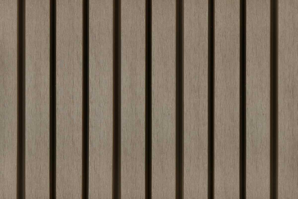 PuraTech 55 composiet dubbel profiel 3,3 x 17,0 x 290 cm, light grey, fijne houtnerf