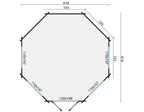Blokhut - Tuinhuis Lynn | 44 mm | vuren Red Class Wood geïmpregneerd