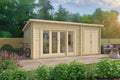 Blokhut - Tuinhuis Meg | 44 mm | honinggeel geïmpregneerd