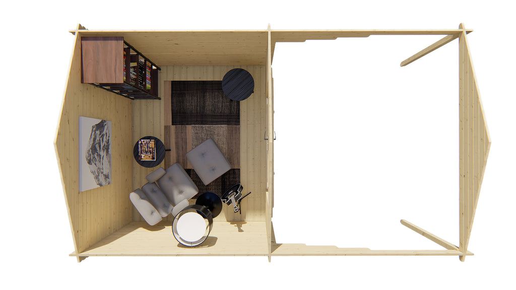Blokhut - Tuinhuis Georg | 28 mm | vuren Red Class Wood geïmpregneerd