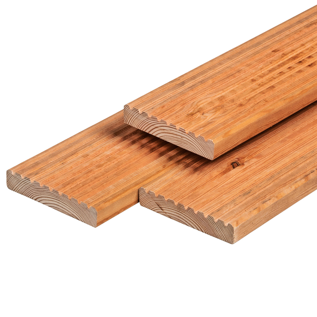 Red Class Wood ME vuren vlonderplank 2,8 x 14,5 x 500 cm, gedroogd, geïmpregneerd, geschaafd, 1 zijde 9 groeven