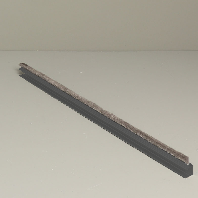 Tochtborstel enkel L=265 cm antraciet