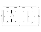 Oslo L type 12 douglas gedroogd potdekselplank blank