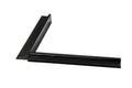Aluminium daktrim binnenhoek RAL9005 4,5 x 4,5 x 50 cm + 1 klang