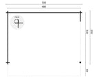 Blokhut - Tuinhuis Thüringen | 44 mm | vuren honinggeel geïmpregneerd