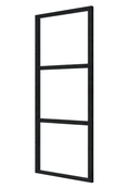 Steellook glaswand 82,5 x 212 cm, zwart