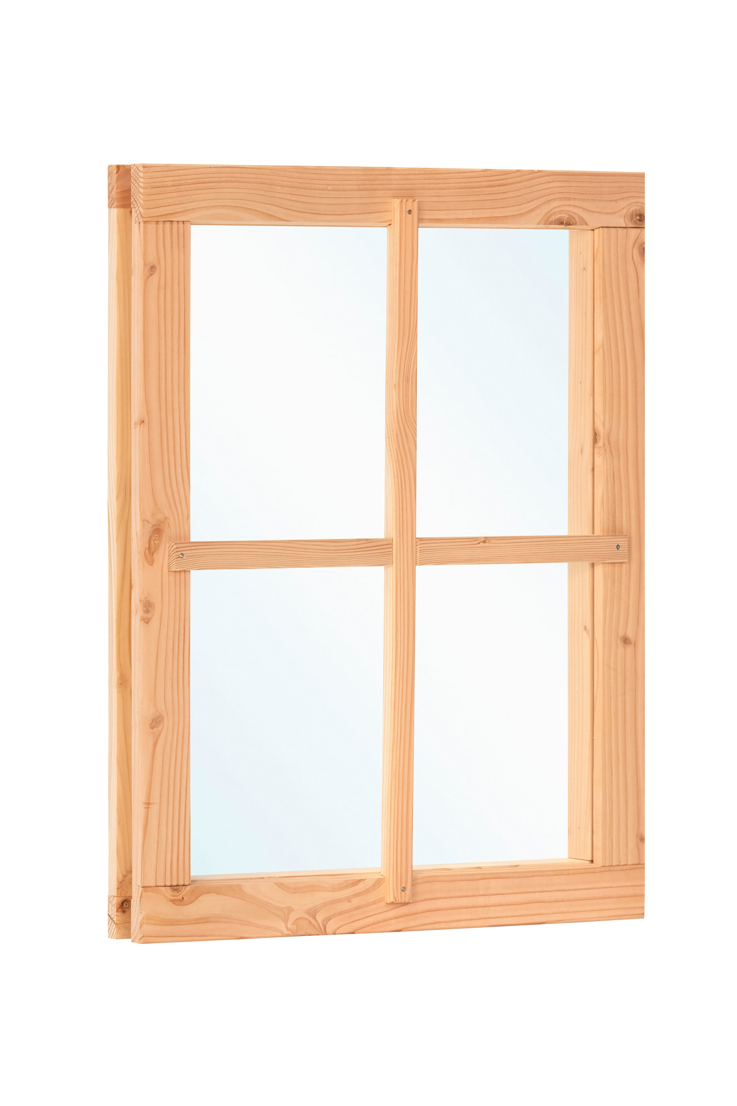 Douglas vast raam B642 x H812 mm (buitenwerkse maat) incl. roedes