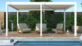 Aluminium overkapping Toronto vrijstaand 360 x 530 x 255 cm wit