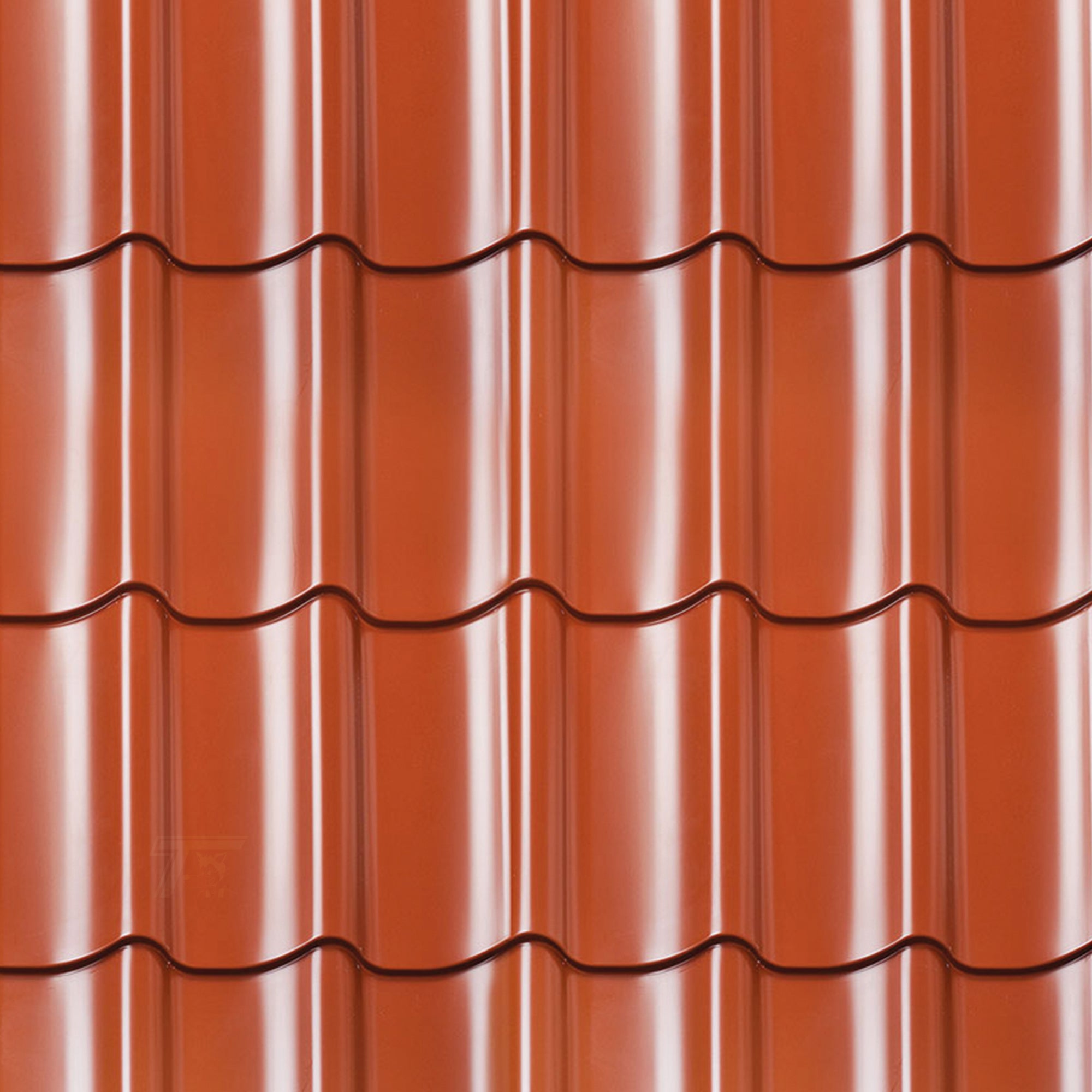 Dakpanprofielplaten terracotta, Edelweiss
