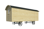 Circuswagen Barby | 19mm | vuren onbehandeld | 600 x 240 cm | excl. onderstel