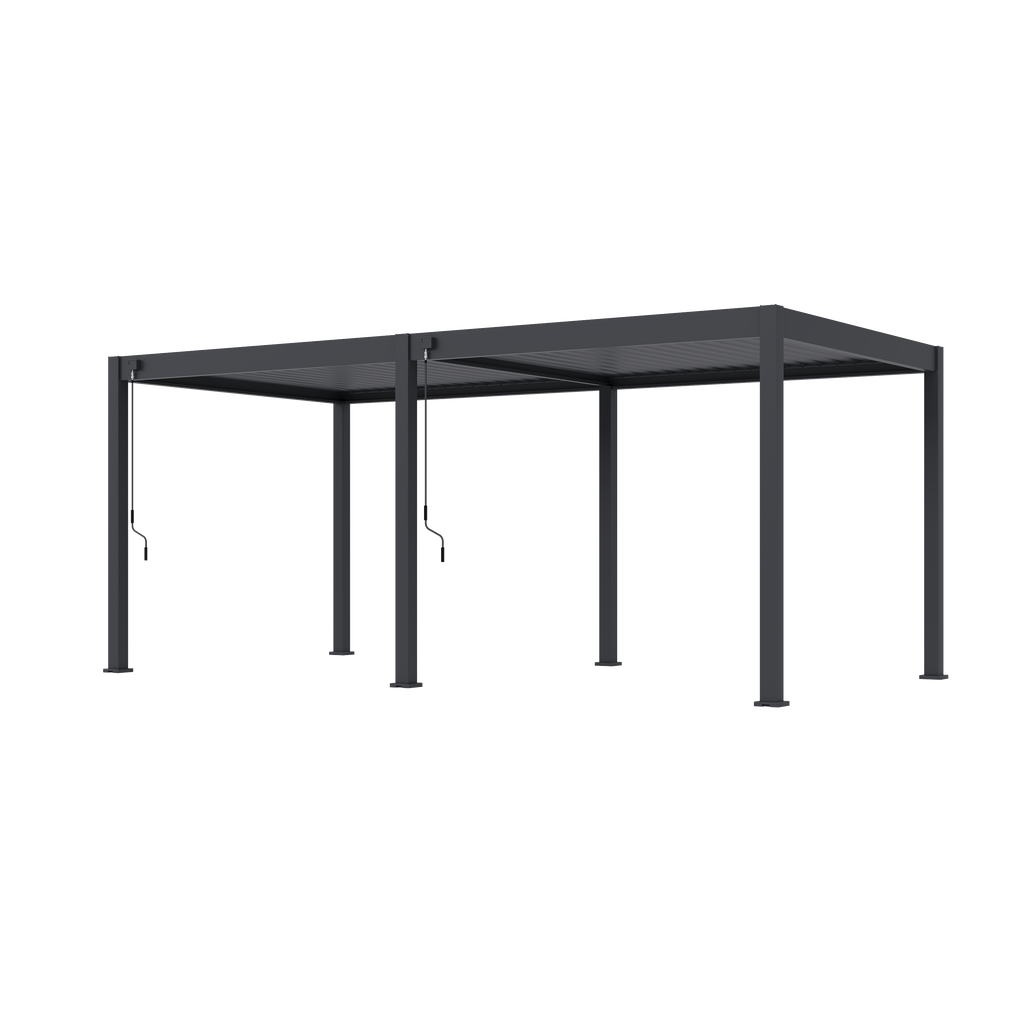 Tuindeco Advance  line vrijstaande aluminium overkapping 300 x 600 x 255 cm antraciet