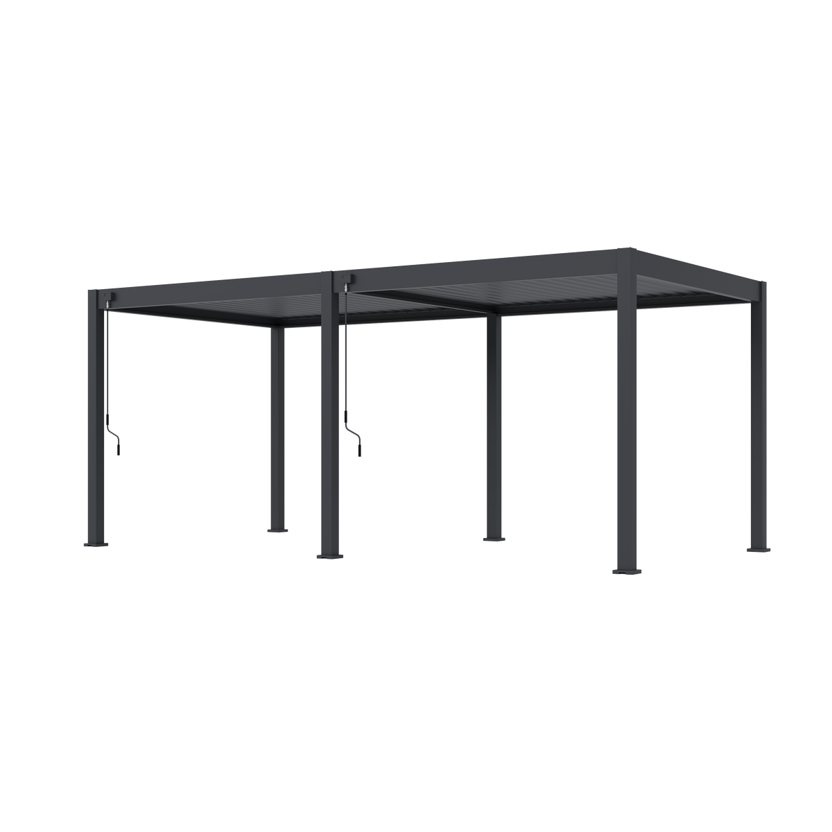 Tuindeco Advance  line vrijstaande aluminium overkapping 300 x 600 x 255 cm antraciet