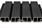 PuraTech 55 composiet dubbel profiel 3,3 x 17,0 x 390 cm, ebony black, fijne houtnerf