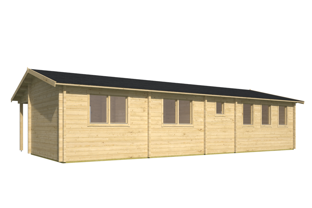 Blokhut - Tuinhuis Letterkenny | 70 mm | vuren onbehandeld