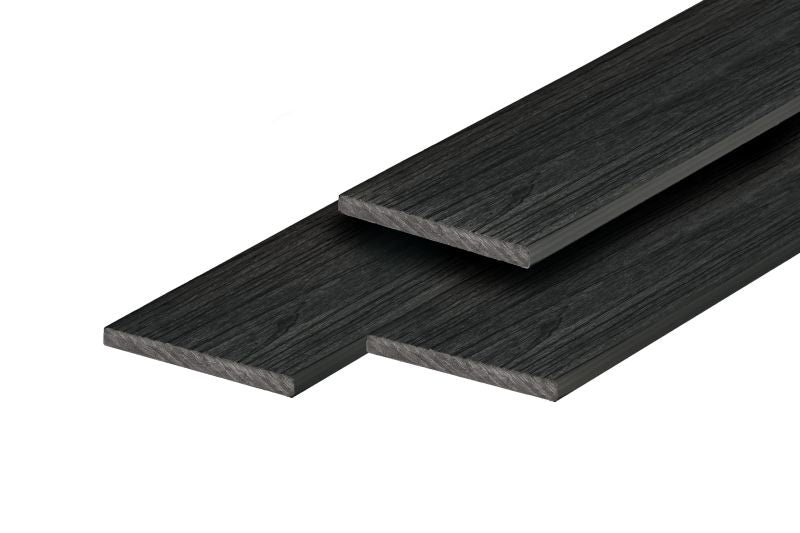 PuraShield composiet kantplank 1,2 x 15,0 x 300 cm, ebony black, fijne houtnerf