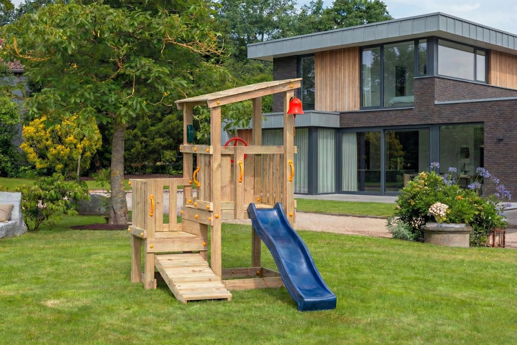 Waveglijbaan kunststof 220 cm Blauw