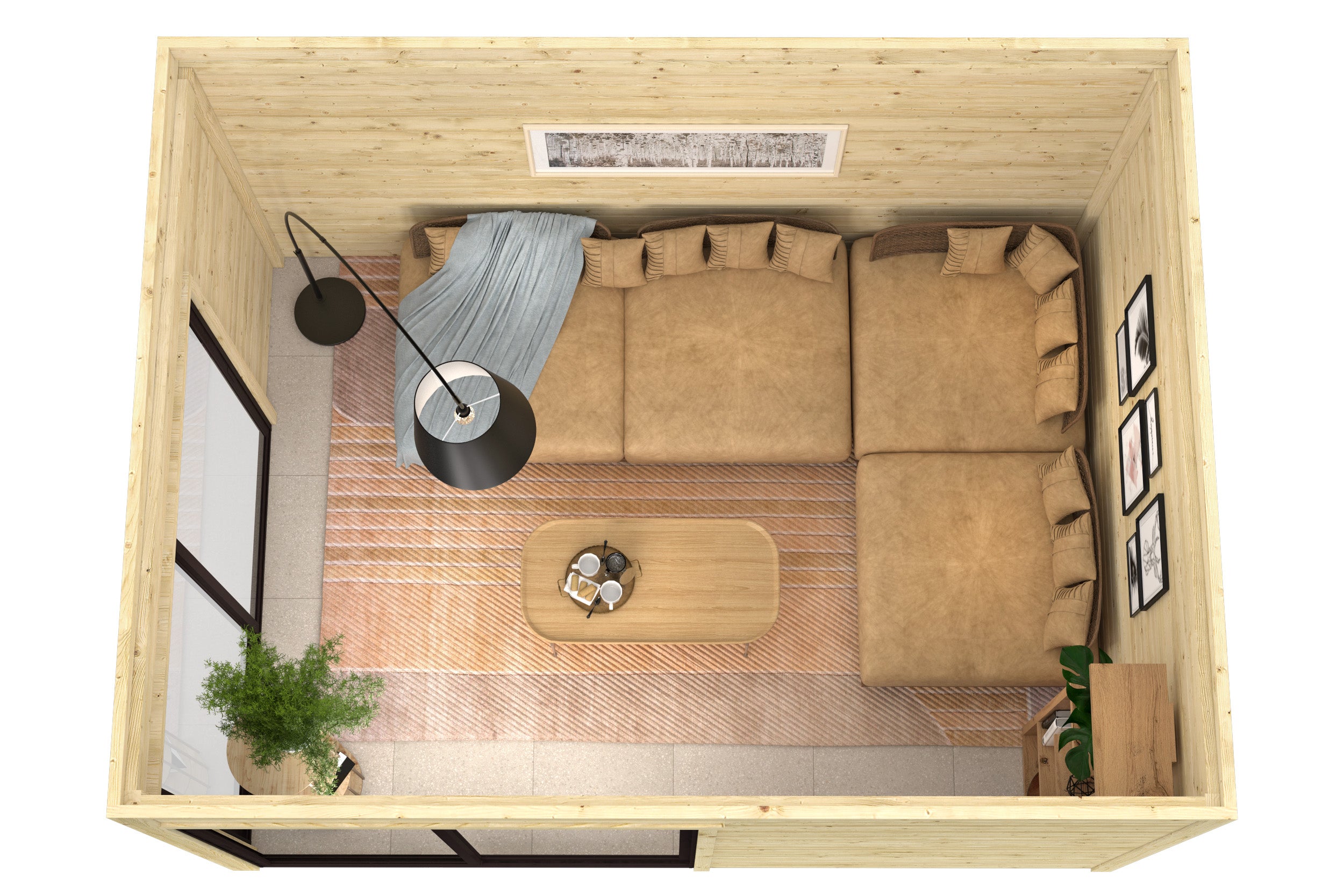 Blokhut - Tuinhuis Rico | 28 mm | vuren Red Class Wood geïmpregneerd