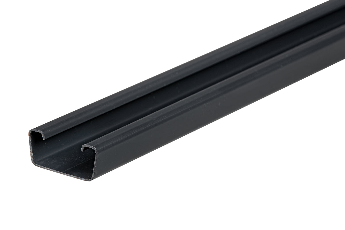Klemprofiel PVC antraciet 1800mm t.b.v. beton sleufpaal 