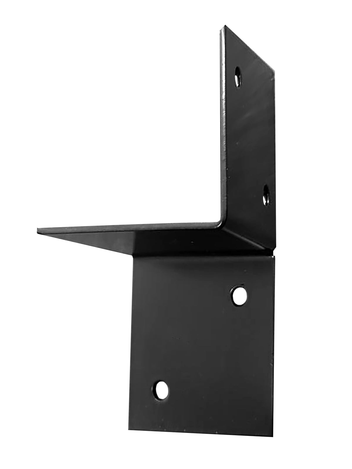 Pergola muurelement voor 15 x 15 cm balken, rechts, zwart gepoedercoat, incl. bevestigingsset