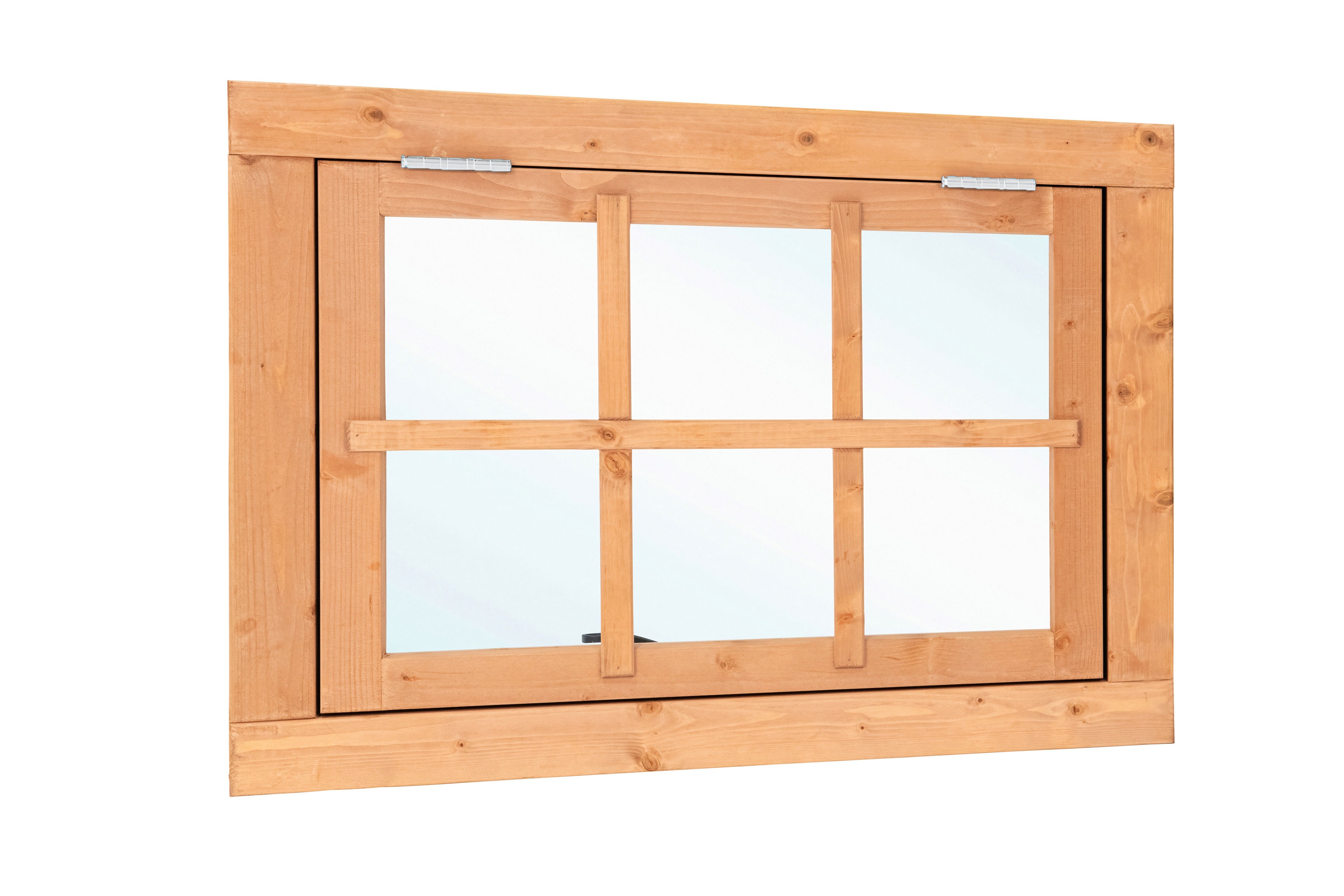 Douglas uitzetraam 6-ruits B900xH700mm buitenmaat (rvs beslagset)