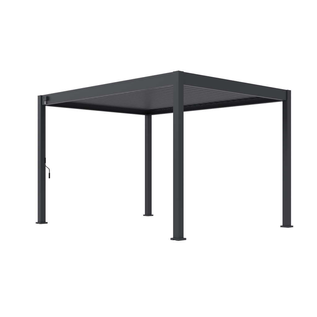 Tuindeco Advance line vrijstaande aluminium overkapping 300 x 400 x 255 cm antraciet