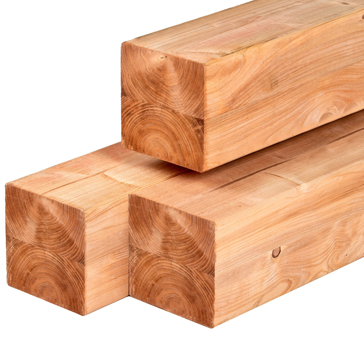 Red Class Wood ME vuren paal 14,0 x 14,0 x 250 cm, gedroogd, geïmpregneerd, geschaafd, 4 ronde hoeken, gelamineerd