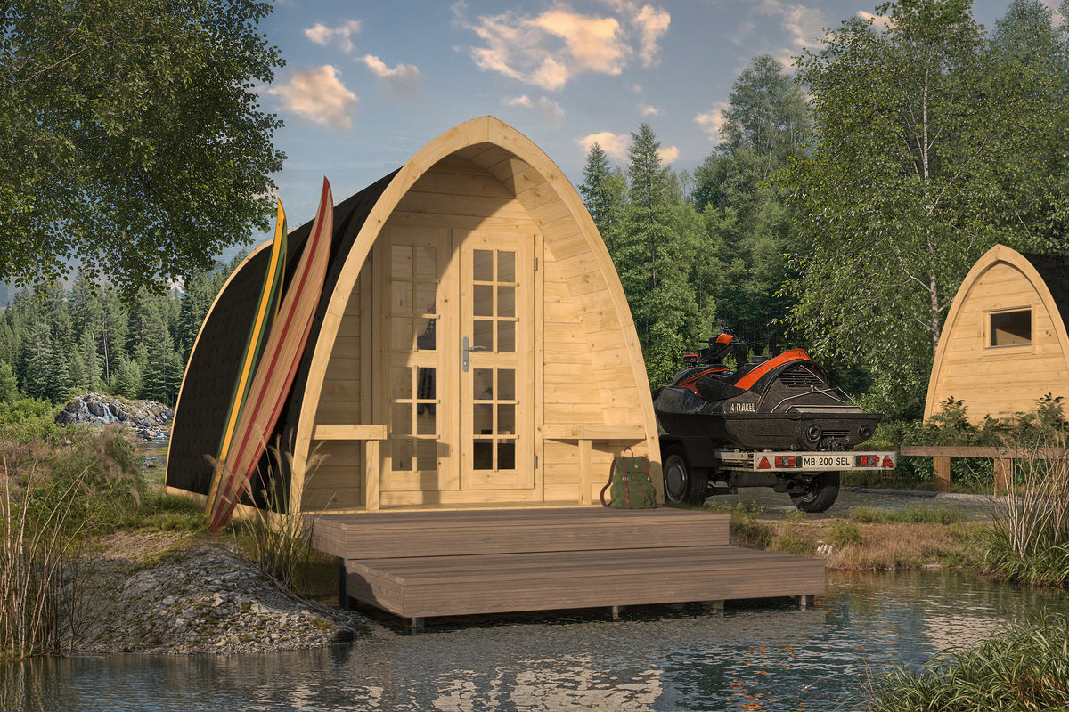 Camping POD 480 | 28 mm | vuren onbehandeld
