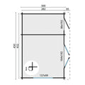 Blokhut - Tuinhuis Santander | 34 mm | vuren honinggeel geïmpregneerd