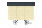 Circuswagen Joey | 19mm | vuren onbehandeld | 360 x 240 cm | excl. onderstel