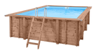 Luxe houten zwembad Playa Lagun 600 x 419 x 131 cm