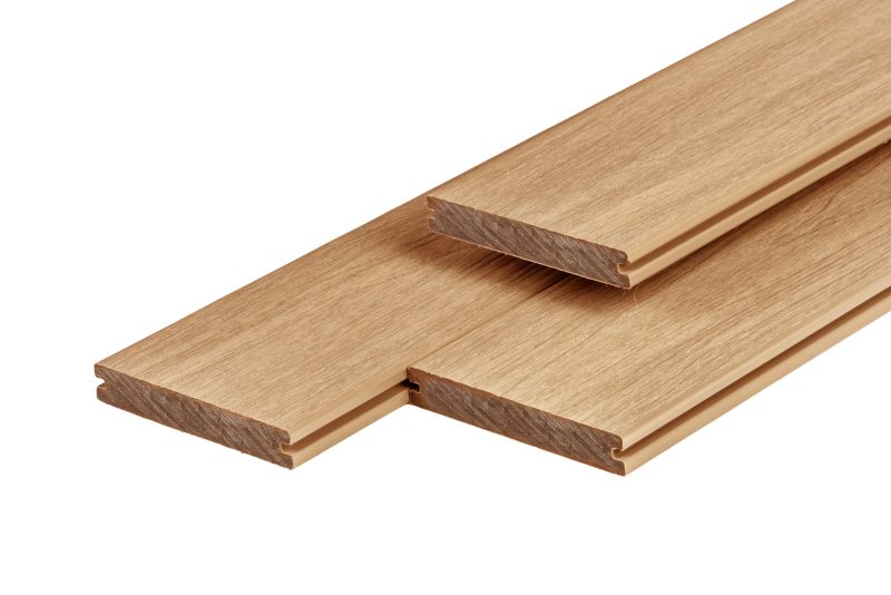 PuraShield composiet vlonderplank 2,3 x 13,8 x 400 cm clip systeem, massief, Cedar