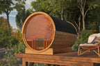 Saunabarrel | Ø205 x 300 cm | 42 mm | Thermowood | met panorama raam