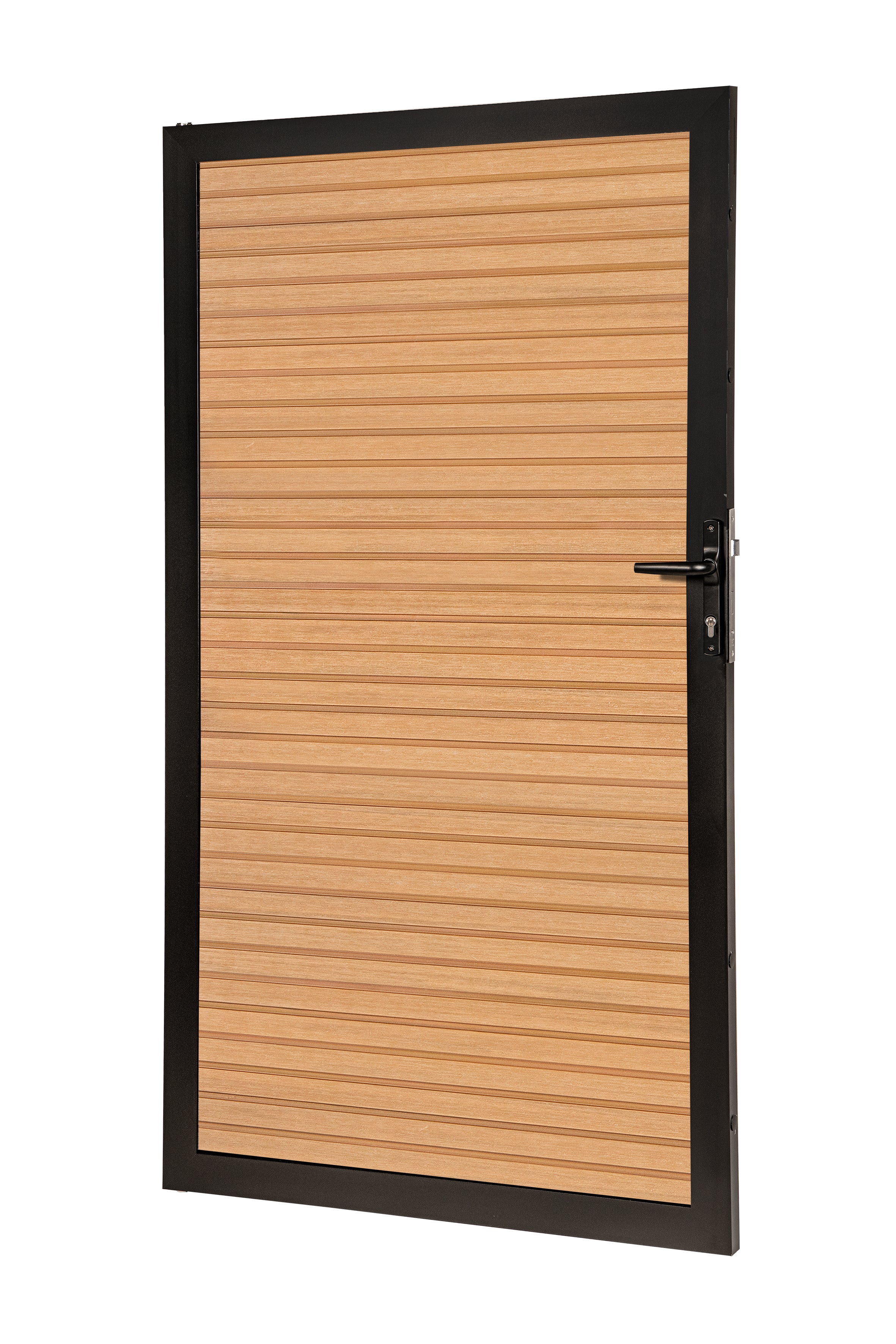 PuraFence aluminium poortframe 180,0 x 100,0 cm, zwart (incl. deurbeslag)