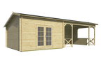 Blokhut - Tuinhuis Mokka | 40 mm | vuren Red Class Wood geïmpregneerd