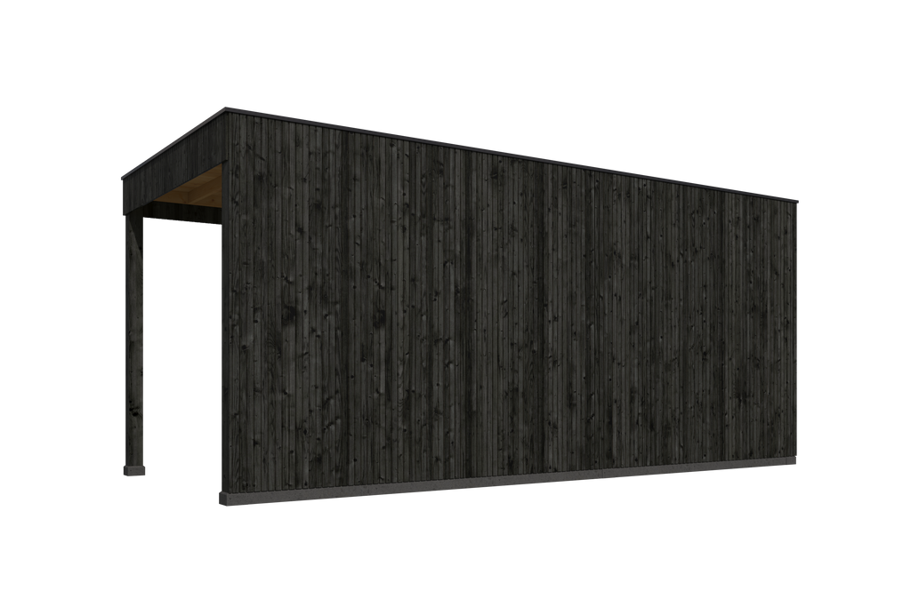 KubeLine + luifel 280 x 687 cm, zwart