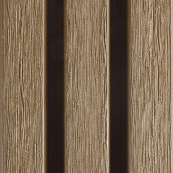 PuraTech 30 composiet triple profiel 3,3 x 17,0 x 290 cm, teak, fijne houtnerf