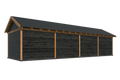 Hamar XL, Type 10 Douglas Gedroogd Potdekselplank zwart