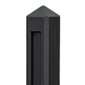 Berton© borderpaal Hunze antraciet gecoat 10 x 10 x 145 cm T-model