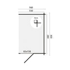 Blokhut - Tuinhuis Aanbouw | 44 mm | vuren honinggeel geïmpregneerd