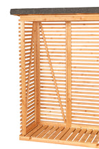 Openhaardhout berging, douglas B145 x D80 x H190 cm