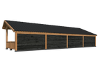 Bergen XL, Type 11 Douglas Gedroogd Potdekselplank zwart