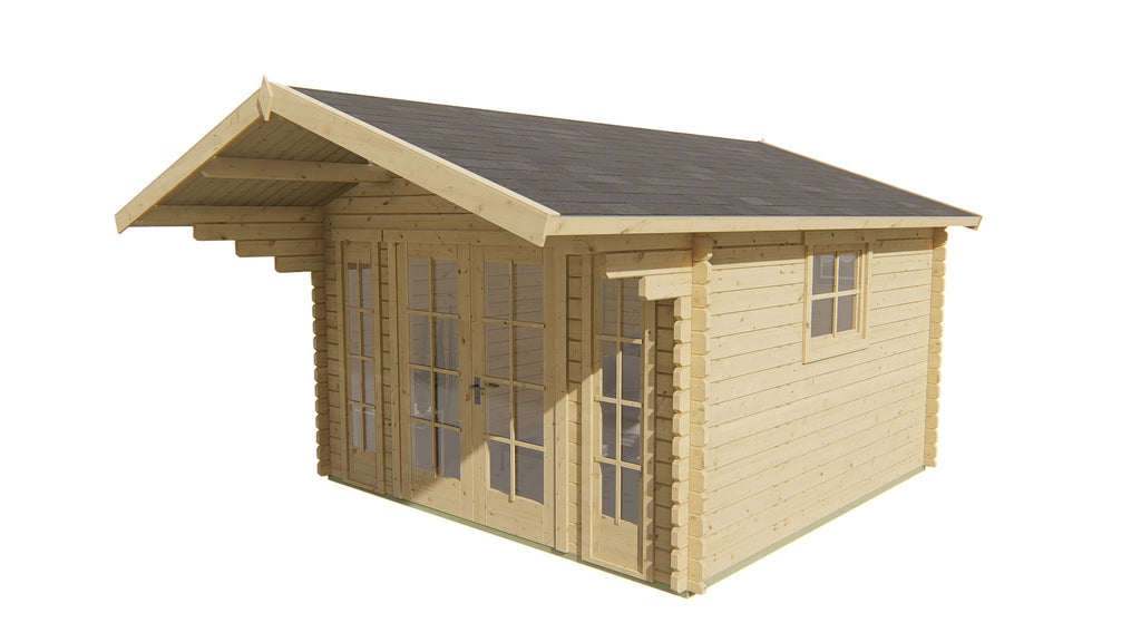 Blokhut - Tuinhuis Sören | 44 mm | vuren honinggeel geïmpregneerd