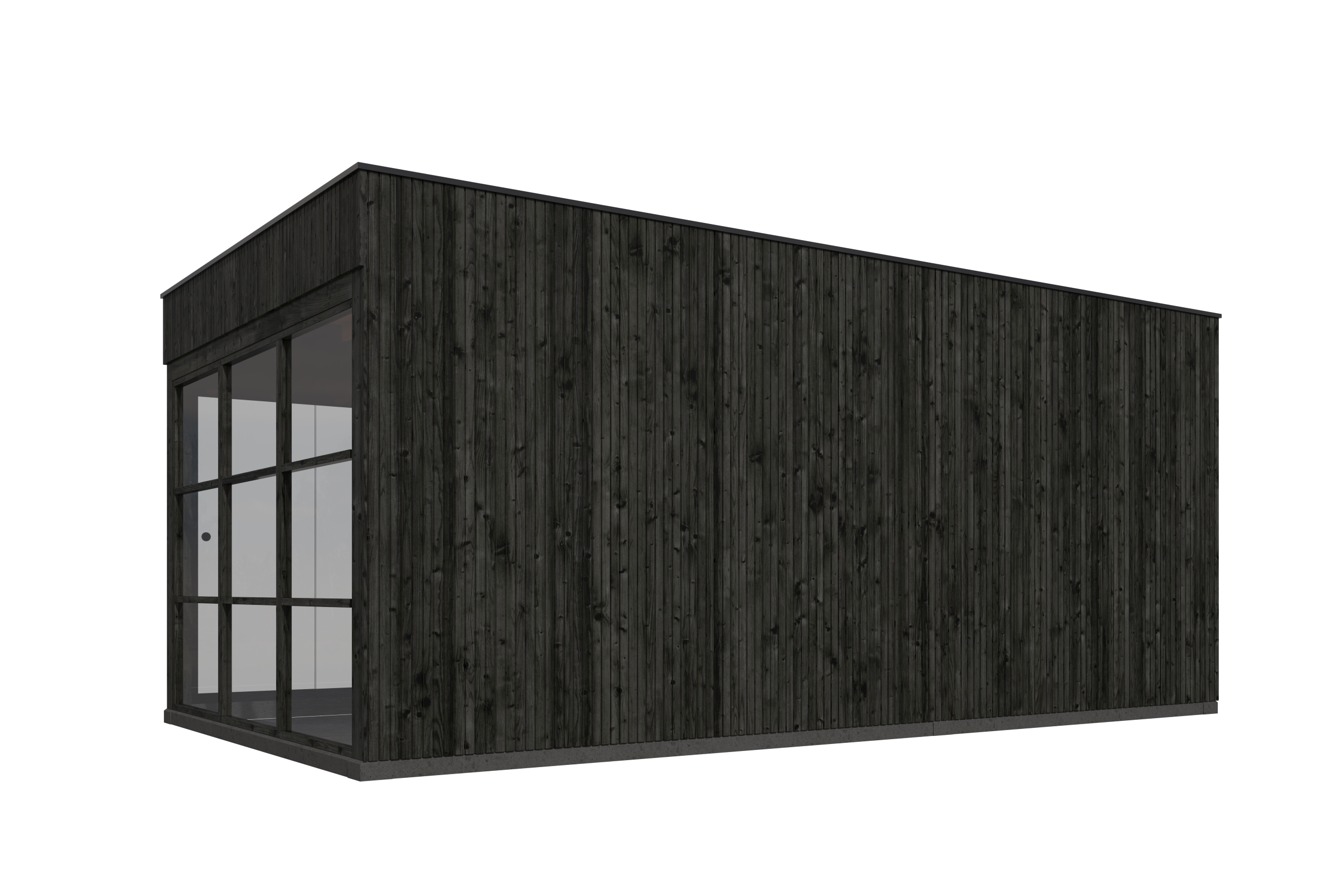 KubeLine + luifel 380 x 687 cm, zwart