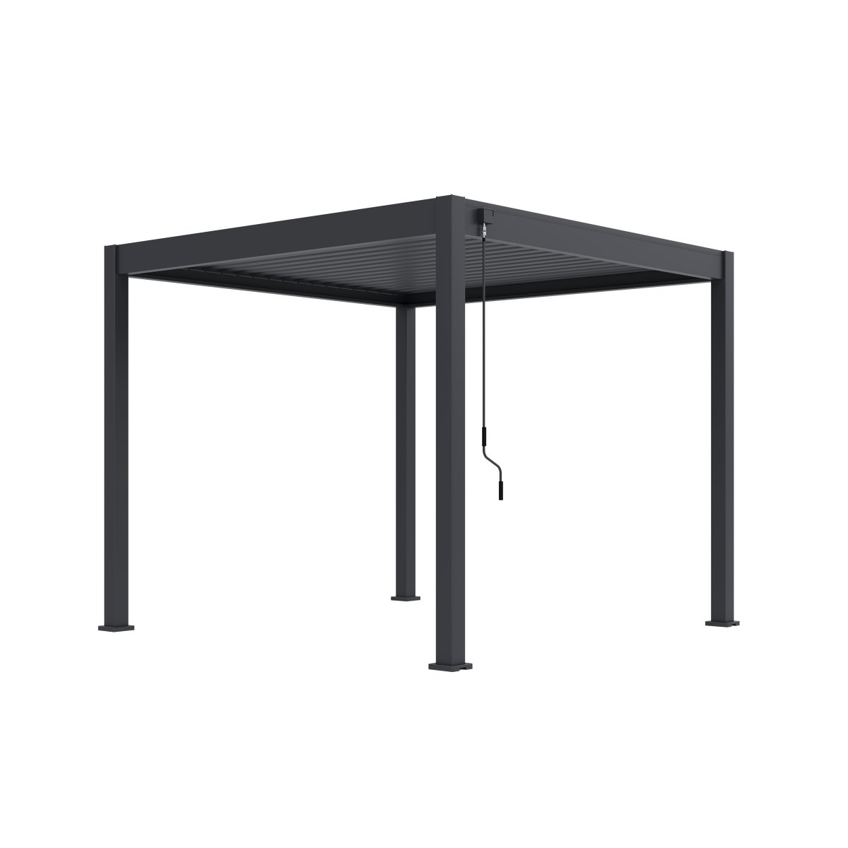 Tuindeco Advance line vrijstaande aluminium overkapping 300 x 300 x 255 cm antraciet